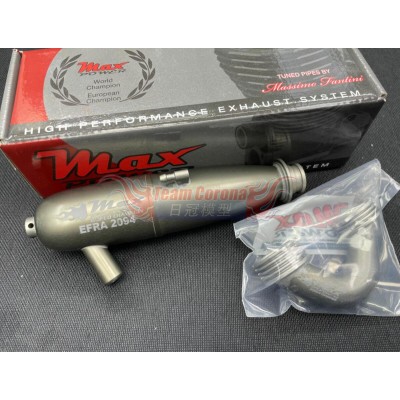 Max Power EFRA 2094 with 22399 manifold .21 Buggy Black Hard Exhaust pipe set